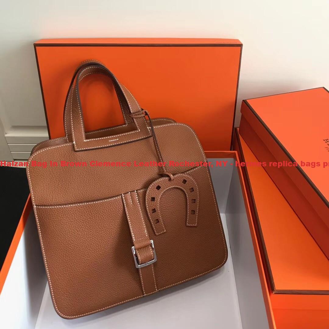 UK Hermes Halzan Bag In Brown Clemence Leather Rochester, NY – hermes replica bags prices 2019 ...